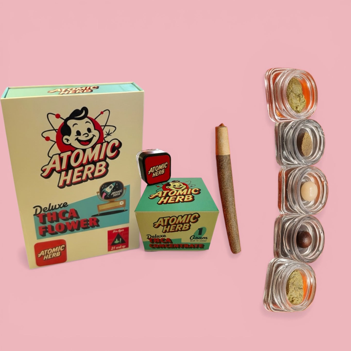 Atomic Hash Flight Bundle - 5 Grams of Concentrates + Free Blunt!