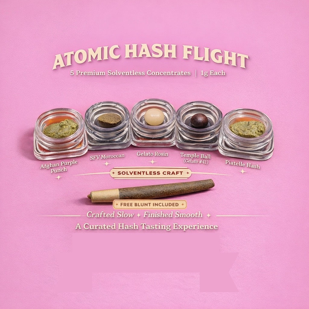 Atomic Hash Flight Bundle - 5 Grams of Concentrates + Free Blunt!