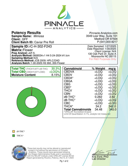 Caviar Joints – 0.5g (Kief on the Outside)